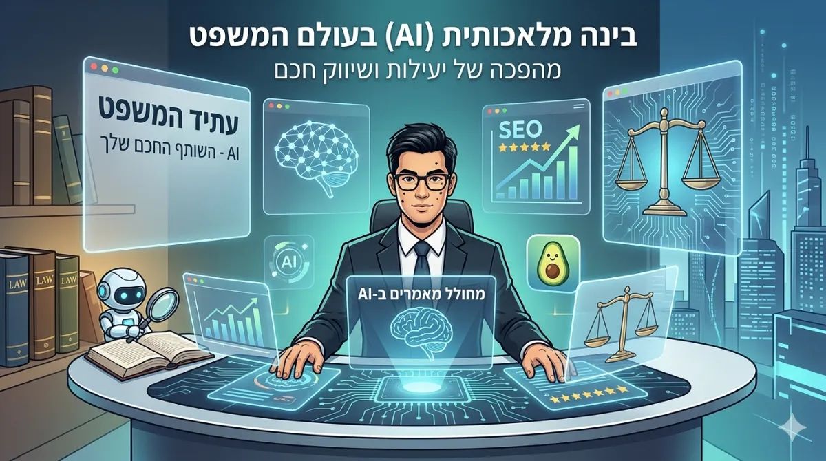 איך בינה מלאכותית (AI) משנה את עולם המשפט? | Advocato