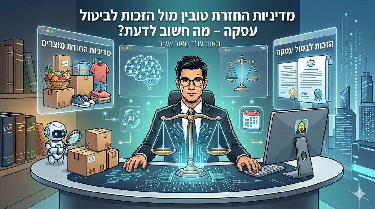 מדיניות החזרת טובין (מוצרים) מול הזכות לביטול עסקה – מה חשוב לדעת?